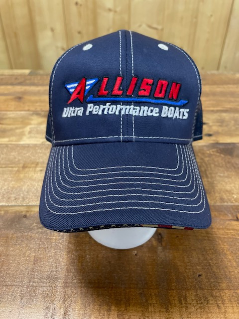 Navy Logo Hat with Mesh